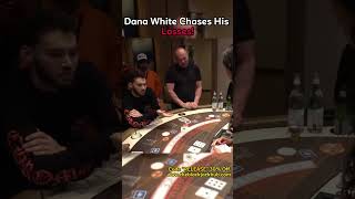 Dana White Chases His Losses On Blackjack! #danawhite #adinross #blackjack #gambling #casino