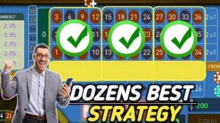 Dozens Best Strategy // Roulette Strategy To Win #money #casino #trending