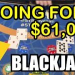 BLACKJACK at the STRAT LAS VEGAS! GOING FOR THE $61,000 JACKPOT! SUITED ACES! 👀👀