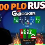 PLO $200 Play and Explain on GGPoker (Rush&Cash)