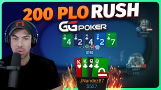 PLO $200 Play and Explain on GGPoker (Rush&Cash)