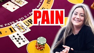 🔥PAIN🔥 10 Minute Blackjack Challenge – WIN BIG or BUST #187