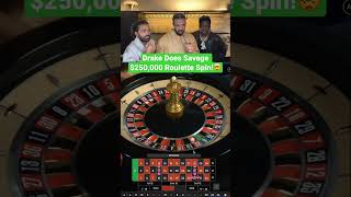 Drake Does Savage $250,000 Roulette Spin! #drake #roulette #lilyachty #maxwin #casino #bigwin