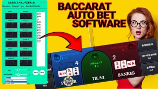 BACCARAT AUTOMATIC BETTING SOFTWARE – 99% Winning Baccarat Coftware #baccarat #BaccaratBot