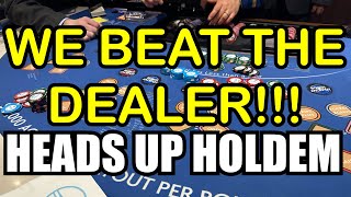 HEADS UP (ULTIMATE TEXAS HOLD ‘EM) HOLD ‘EM in LAS VEGAS! WE BEAT THE DEALER!