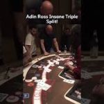 Adin Ross Insane Triple Split On Blackjack! #adinross #blackjack #gambling #bigwin #maxwin #casino