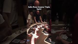 Adin Ross Insane Triple Split On Blackjack! #adinross #blackjack #gambling #bigwin #maxwin #casino