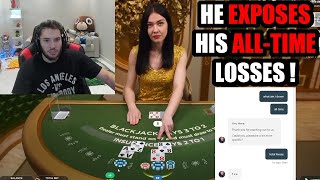 Adin Ross Exposes How Much He Has Lost Gambling !!