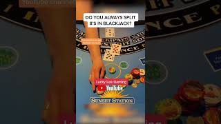 Do you always split 8’s when playing #blackjack 🤔 #casino #lasvegas #gamble #gambling #21 #shorts