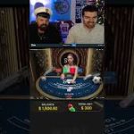 INSANE TRIPS ON BLACKJACK HAND! #shorts #casino #blackjack