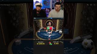 INSANE TRIPS ON BLACKJACK HAND! #shorts #casino #blackjack