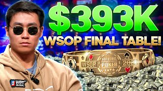 My FIRST WSOP FINAL TABLE For $393,000 and a BRACELET! | Rampage Poker Vlog