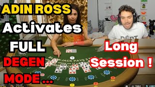 Adin Ross Turns FULL DEGEN Mode ON ( Blackjack & Sweet Bonanza buys ) !