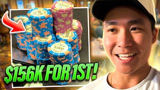 Running DEEP With 1 MILLION CHIPS and $156,000 For First! | Rampage Poker Vlog