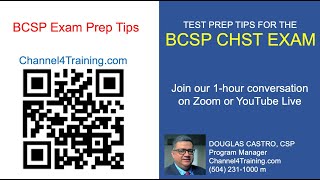 Test Prep Tips for the BCSP CHST Exam