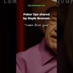 Poker Tip by Doyle Brunson #9 #poker