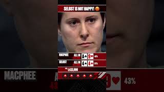 Vanessa Selbst was NOT Happy 😡 #PokerStars #Allin