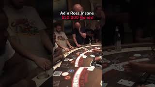 Adin Ross Does Risky $50,000 Blackjack Hands! #adinross #danawhite #gambling #casino #blackjack