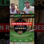 ADIN ROSS RAGES ON BLACKJACK!!! #shorts #blackjack #gambling #casino #jackpot #bigwin #adinross