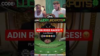 ADIN ROSS RAGES ON BLACKJACK!!! #shorts #blackjack #gambling #casino #jackpot #bigwin #adinross