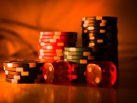 casino, chips, dice